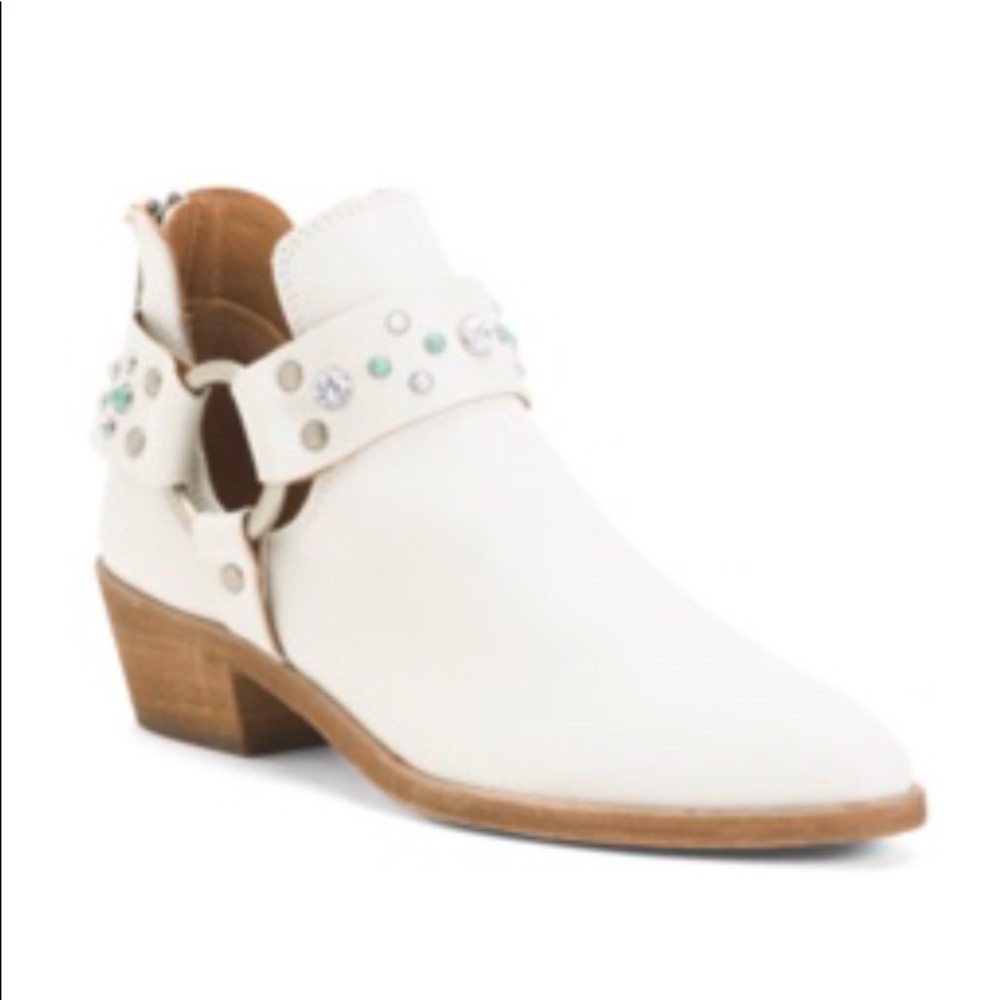 FRYE STONE HARNESS ZIP BOOTS Sz 9 NIB